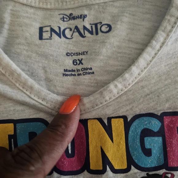 Disney Encanto Cream T-Shirt with Colorful Print Leggingd - Picture 3 of 4